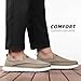 Mens Casual Slip On Loafers Boat Shoes Fashion Mesh Lightweight Oxfords Walking Slip in Sneakers Workout Soft Sole Khaki