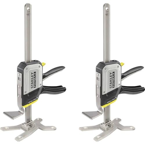 STANLEY FATMAX TradeLift Utensile multifunzionale per il sollevamento e la tenuta (fino a 150 kg), il livellamento (2,5 mm) e la distensione (fino a 220 mm) (confezione doppia), FMHT83552-1
