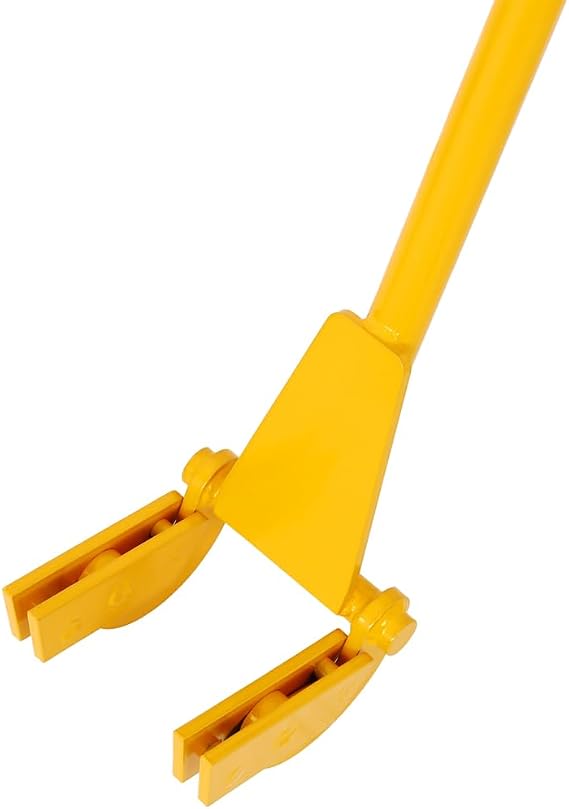 Pallet Buster Tool with 41in Long Handle, Deck Board Removal Tool for Pallet Disassembly, Durable Pry Bar for DIY Wood Projects, Ergonomic Deck Wrecker, Upgrade, Yellow Finish