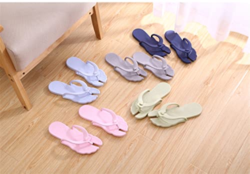 Men's Herringbone Slippers, Men's Beach Sandals, Business Travel Portable Folding Travel Slippers, Anti-Skid Hotel Bathtub Slippers (Color : Navy Blue, Size : Xx-Large) #TOP3