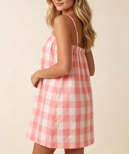 Image of Women Boho Floral Mini Cami Dress Spaghetti Strap Flowy Sling Dress Graphic Backless Summer Holiday Sundress