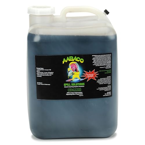 Environmental BIO MAXX – Biodegradable Oíl Eating Microbes for Sludge | for Use in Ponds, Rivers & Waterways, Promotes Rapid Sludge Reduction – 5 Gallon