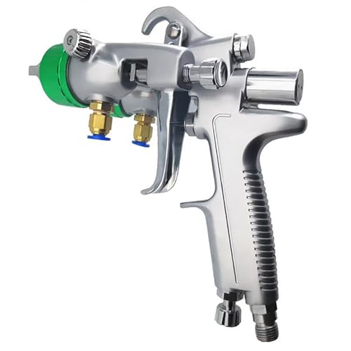 Pistolet natryskowy z podwójną dyszą, pneumatyczna maszyna do malowania 1200 obr./min, podajnik ciśnieniowy, do gładkiego malowania, mechaniczny, elektroniczny (A)