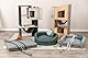 TRIXIE Katzenhaus indoor CityStyle 105 cm in braun/grau – moderner Katzenbaum mit komfortabler Hängematte und erhöhtem Liegeplatz – gemütlich & stabil – 44725