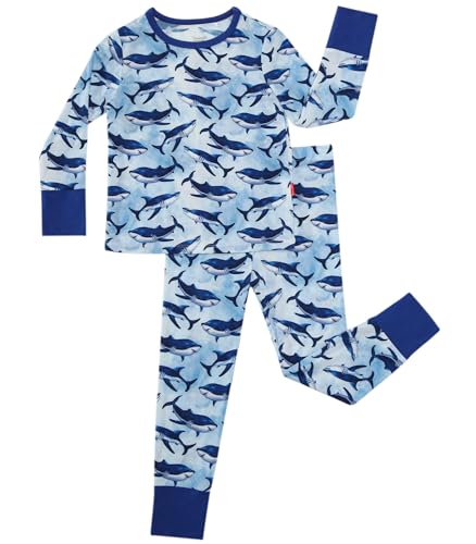 Image of Toddler Boys Girls Clothes Viscose from Bamboo Long Sleeve Top and Pants Clothing Set Soft 2Pcs Kid Outfit