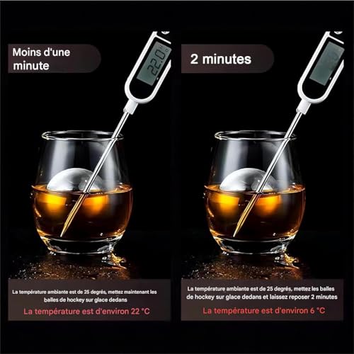 Bolas de hielo de metal de alta calidad para cócteles y licores premium 5