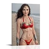 Gal Gadot Sexy Model Poster Wall Art Painting Canvas Gift Living Room Prints Bedroom Decor Artworks 08x12inch(20x30cm)