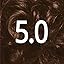 5.0 Medium Brown