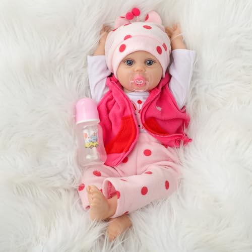 Muñeca Reborn Kdudgso Lucy 22 Pulgadas Realista miniatura 2