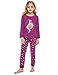 Produktbild untlet Mädchen Zweiteiliger Schlafanzug Baumwolle Kinder Kurze Ärmel Kurze Lung Hose Pyjama Tanzmädchen Drucken 100 110 120 130 161