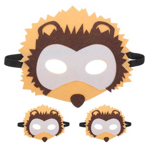 HEMOTON 5 Pièces Masque De Cosplay Hérisson Masque De Costume D'animal D'halloween De Mascarade Fête Demi-Visage D'anime Accessoires Pour Fournitures De Fête De Festival De