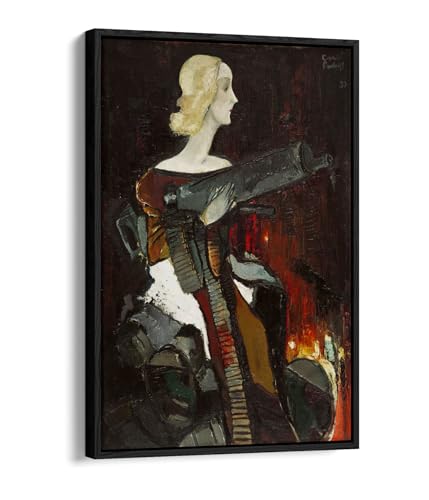 Impression sur toile Madonna Padegs de qualité galerie cadre noir