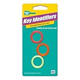 Lucky Line Large Key Identifiers, Assorted Neon Colors, 3 Pack (16606)