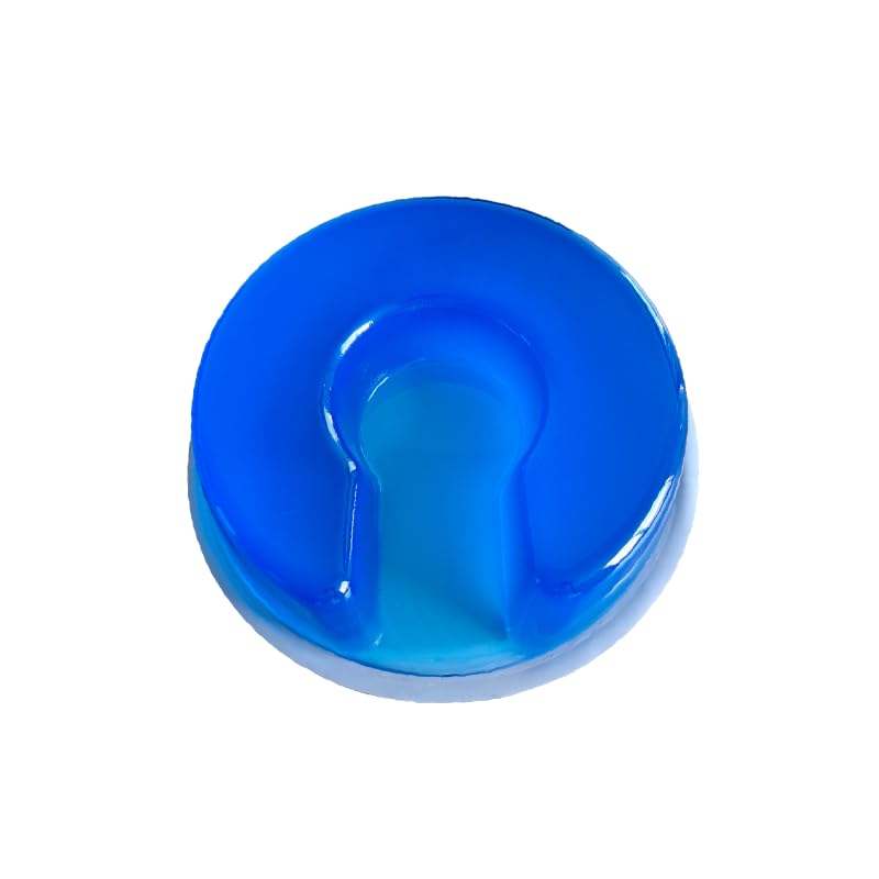 Medical Gel Head Positioning Ring, C-Shaped Pillow with Ear Pressure Relief, 20x7x5cm, Blue