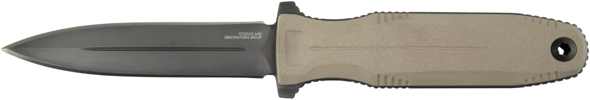 SOG Pentagon FX Professional Hard-Use Full-Sized Fixed Blade Knife for Tactical Needs | CYRO S35VN Full-Tang Steel Blade