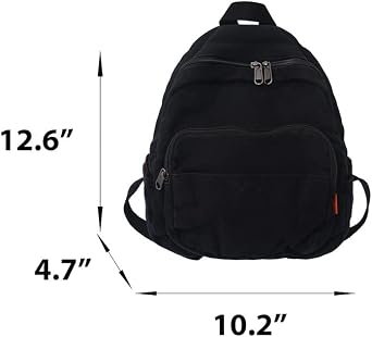 Mini Backpack for Women Men Small Aesthetic Canvas Bag Work Backpack Cute Backpack Purse Casual Daypack