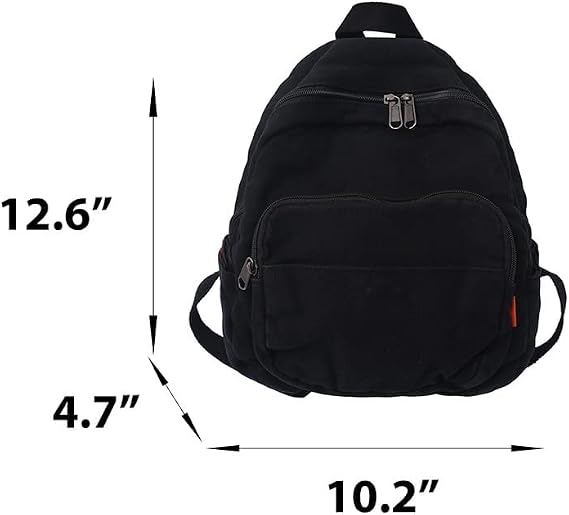 Mini Backpack for Women Men Small Aesthetic Canvas Bag Work Backpack Cute Backpack Purse Casual Daypack