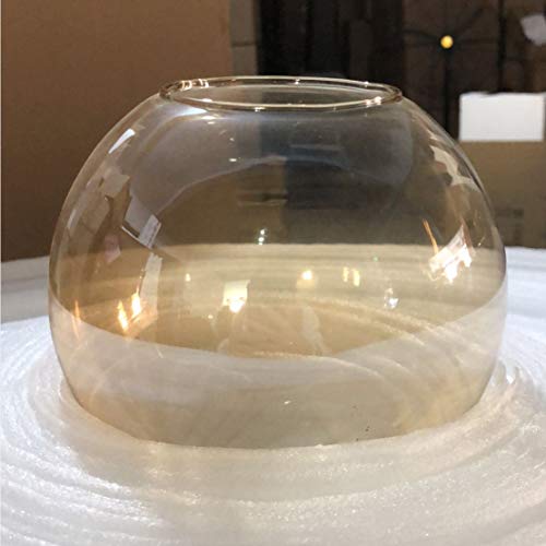Image of KCO Lighting Replacement Glass Globe Shade,Modern Amber Lampshade Glass Accessories for Pendant Wall Sconces (Amber)