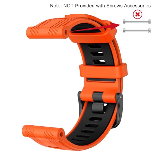 ISABAKE 22mm Watch Strap for Garmin Forerunner 965/955, Silicone Replacement Band for Forerunner 945/935, Fenix 5