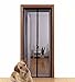 Aloudy Magnetic Screen Door Fits Doors Up to 36" x 98" MAX, Full Frame Velrco Instant Mesh Curtain, Hands Free Bugs Off Door Screen with Magnets