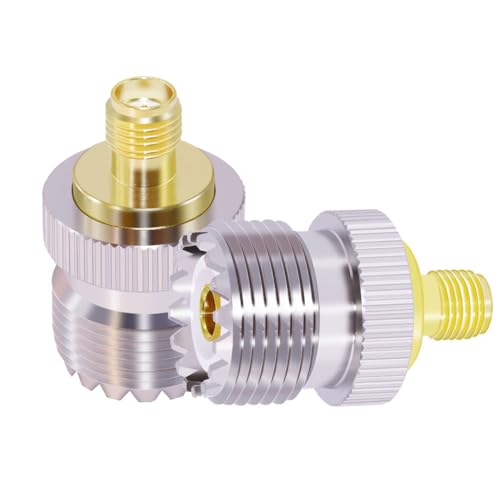 Adaptador CNARIO PL259 Hembra a SMA Hembra, 2 piezas