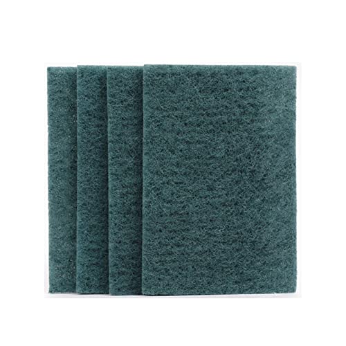 Image of Generic Fine Multi-Scrubber, 4 Count, Heavy Duty, Utility Sponge, Green, For Glass, Plastic, Stainless Steel, Porcelain, Wood, Stone, Ceramic, Vinyl, Aluminum, Melamine