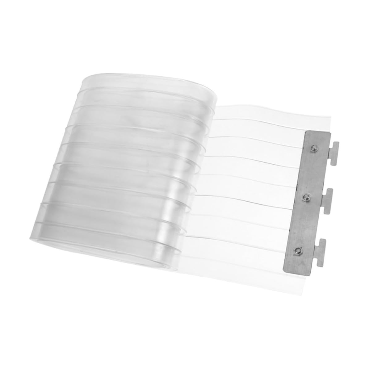Rideau de porte à lanières plastique transparent isolant air conditionné