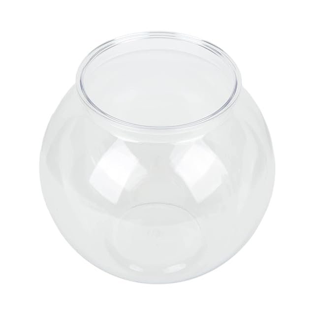 Pecera Redonda pequeña para Acuario, Estilo Universal, Escritorio de plástico Duradero para decoración L