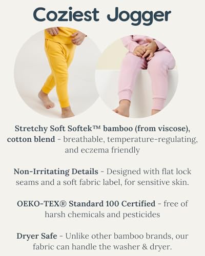 Lark Children's Coziest Jogger Pants for Toddlers & Kids | Bamboo Viscose + Cotton2