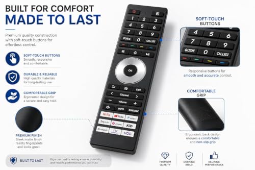 Image of BLACKSHEEP Compatible with Toshiba Smart Tv Remote - Without Voice - Hot Keys Netfix, Prim Video, G0ogle Play, Y0uTube and Media Use for LCD LED OLED QLED UHD 4K Android TVs (TS-090)