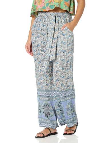 Angie Women's Wide Leg Pants with Self Tie