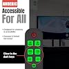 Anderic RR1004 Big Button TV Remote Control Senior Friendly, Easy-to-use with Glow Keys, Simple Layout Ideal for Elderly Care & Assisted Living Compatible with Most IR TVs - White - 1 Pack