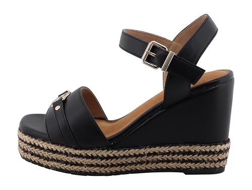 Sandale compensée Tom Tailor femme pour l'été | Nu-pieds élégant et confortable