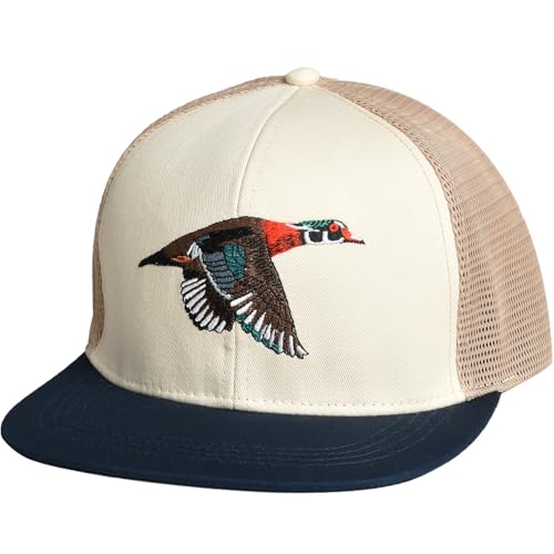 Image of EDTREK Outdoorsman Pro Trucker Breathable Mesh Performance Cap - Flat Brim Snapback Hat