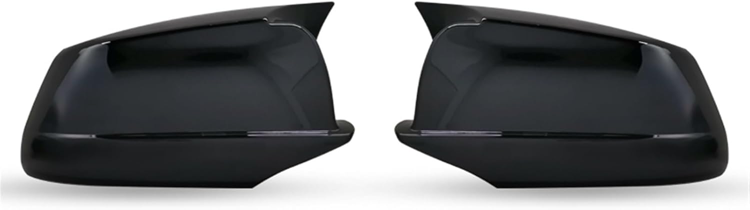 HYRAM Rearview Mirror Cap Wing Side Mirror Cover Fit for BMW 5 Series F10 F11 F18 Pre-LCI 2010-2013 Performance Car Accessories Exterior Mirrors (Color : ABS Black)