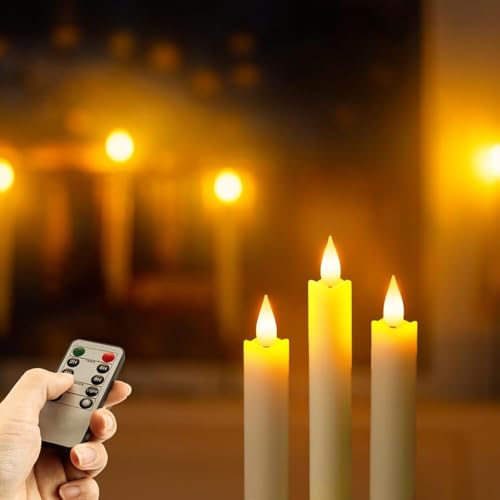 Velas LED sin llama Justup para evitar manchas de cera y riesgos de fuego 3