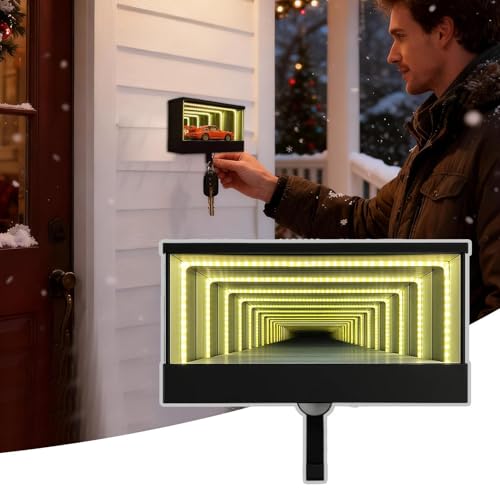 Infinity Garage �L�[�z���_�[ �n���K�[ | 3D �g���l���ԃL�[�z���_�[�ǎ��t�� |���[�X�J�[�L�[�z��/�_�[�Ǌ|�� |�~���[ LED �����v�L�[�z��/�_�[�A�g���l�����ʃ��C�g�A�Ԉ��D�ƂɓK�����A