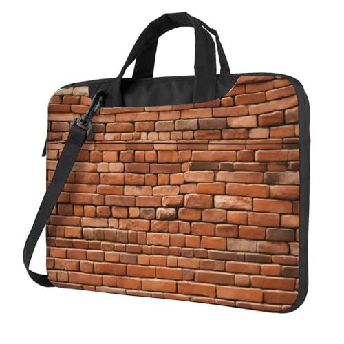 Funda portátil para laptop con diseño de ladrillo vintage, ideal para tus viajes de fin de semana