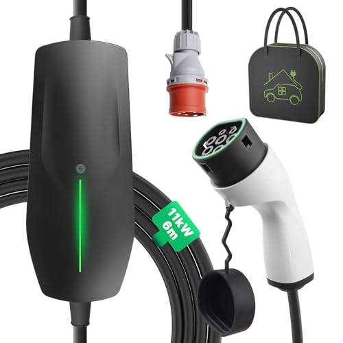 EIDYBOX Typ 2 Mobile Wallbox 11KW mit 16A CEE Stecker, 3-phasig...