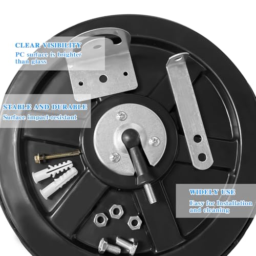 30cm Konvexspiegel Verkehrsspiegel für ausfahrten, Weitwinkel Spiegel, Rund Traffic Mirror, Beobachtungsspiegel Sicherheitsspiegel, Straßen Spiegel, Parabolspiegel für Einfahrten Lagerhallen Garagen
