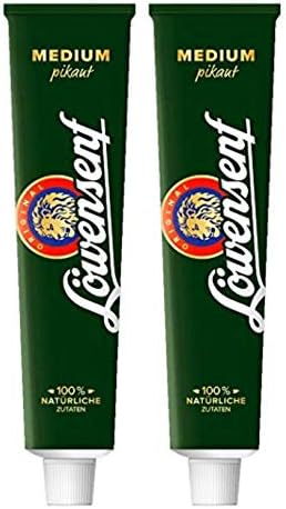 German Mustard Düsseldorfer Löwensenf Medium 100ml Pack of 2