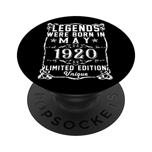 Cumpleaños Mayo 1920 Edición Limitada Regalo Legend May PopSockets PopGrip Intercambiable