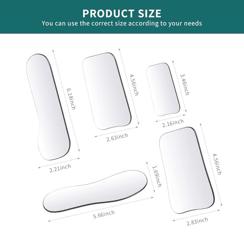 DENTASOP 5 Piece Intraoral Mirror, Orthodontic Intraoral Photography, 2 Sided Reflector, Clinical Dentist, Professional Dental Occlusal Photographic Oral Mirror
