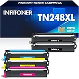 TN248XL TN248 MFC-L3760CDW Toner: 5-Pack Kompatible für Brother MFC-L3740CDW TN-248XL TN-248 DCP-L3560CDW DCP-L3520CDW HL-L3240CDW DCP-L3520CDWE MFC-L3740CDWE MFC-L8390CDW TN 248XL TN-248VAL 248CMYK