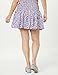 The Drop Women's Rosalia Smocked Waist Mini Skirt, Purple Paisley Print, L
