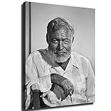 Ernest Hemingway Posing with Beard Canvas poster is printed poster, the product takes high definition printing, perfectly reproduce the look and feel of the original image. Please measure your walls correctly and make sure you choose the correct size...