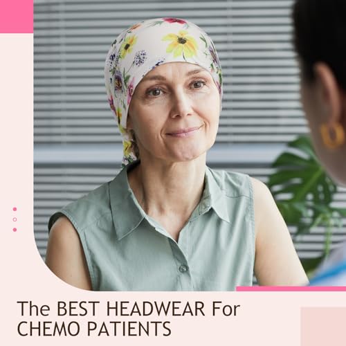 4 Pcs Chemo Headwear for Women Pre Tied Cancer Caps Cotton Head Scarf Turbans for Women Patients Gifts