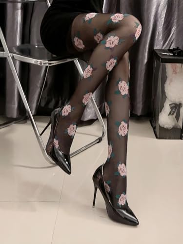 Benefeet Sox Womens Sheer Tights High Waist Sexy Lace Pantyhose Transparent Stockings Nylon Silk See Through Thin Long Socks2