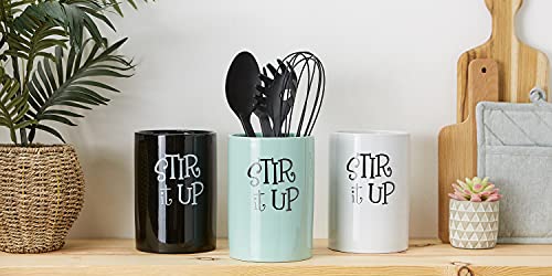 DII Kitchen Accessories Retro Collection, Ceramics, Utensil Holder, Black by DII - Used condition - Image 4