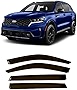 olltoz Smoke Tinted Tape-On Side Window Visor Deflectors Rain Guards Compatible with Kia Sorento 2021 2022 2023 LX S EX SX Prestige
